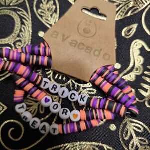 Clay bead bracelet set